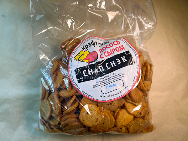 Снапсы ПШЕНИЧНЫЕ "Лосось с сыром" в Ногинске