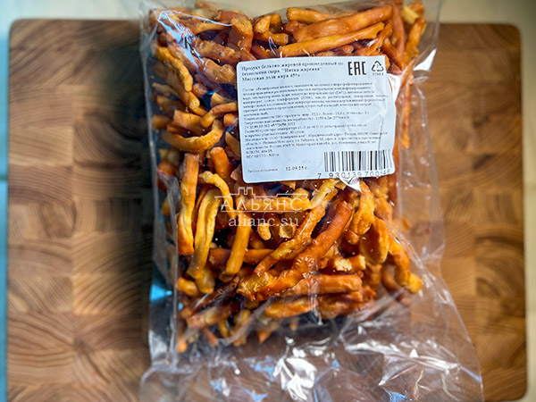 Нитка ЖАРЕНАЯ  Oktobersnack1 кг (сырный продукт) в Ногинске