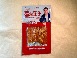 Ставрида черноморская холодного копчения: Мучные полоски КРАСНЫЕ со вкусом пряной говядины 76 гр