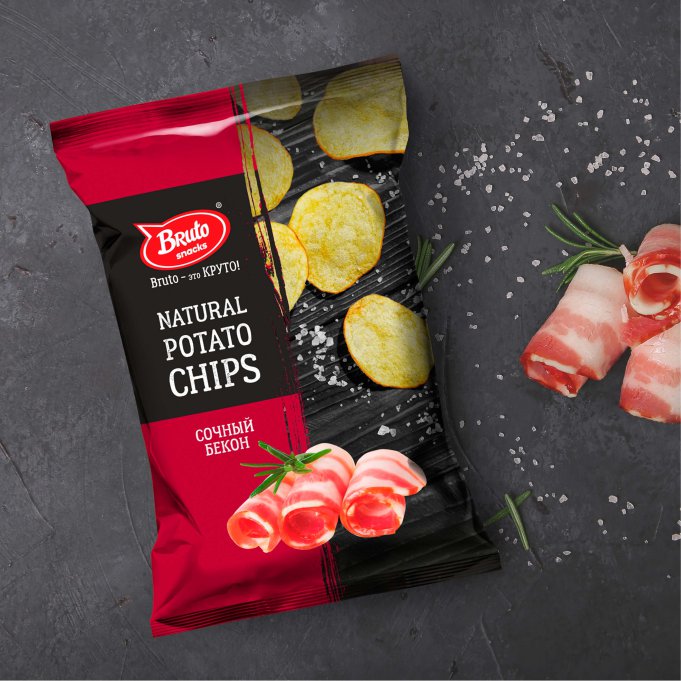 Картофель «Бруто» со вкусом бекона 130 гр. в Ногинске