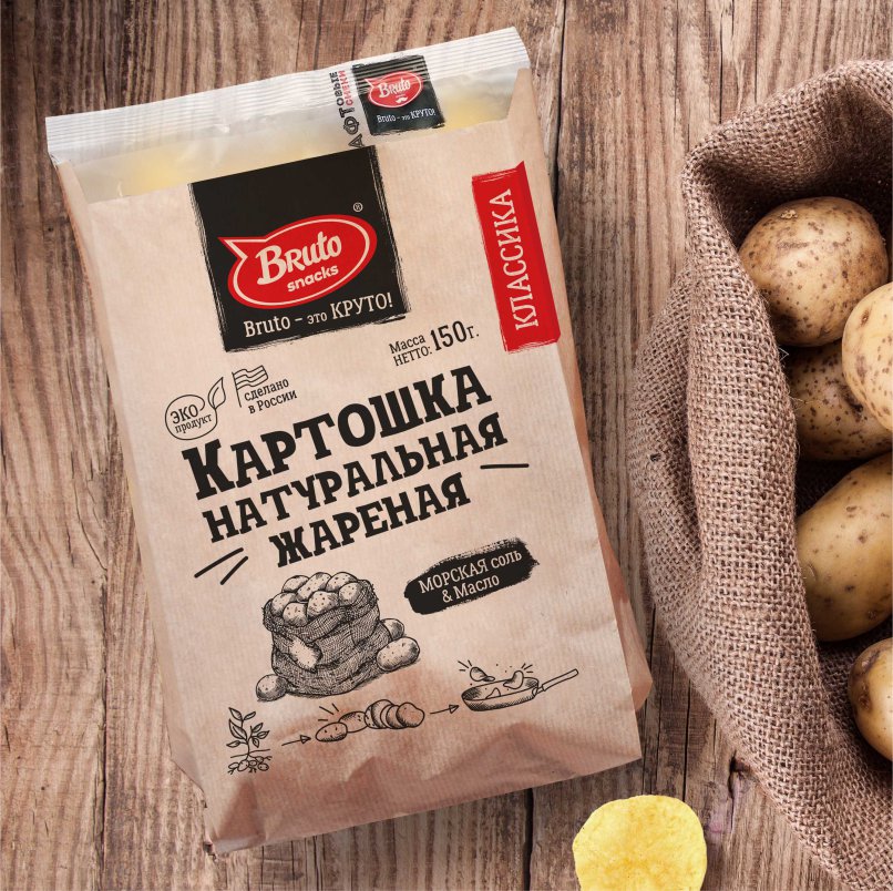 Картофель «Бруто» с солью 130 гр. в Ногинске