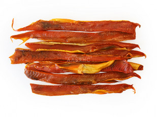 Вяленая икра рыбы: Горбуша теша (брюшки) холодного копчения